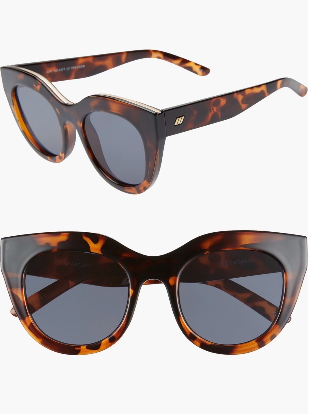 Le Specs Tortoiseshell Cat Eye Sunglasses